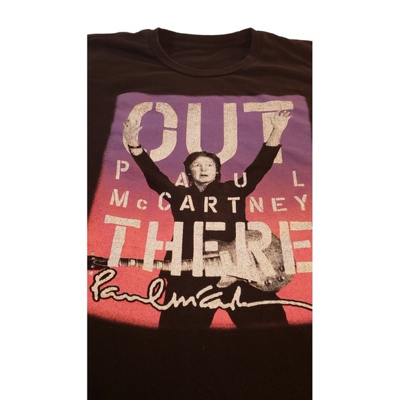 2014 Paul McCartney Out There Concert Tour Shirt Adult Black Cotton Black XL ** - Picture 2 of 12